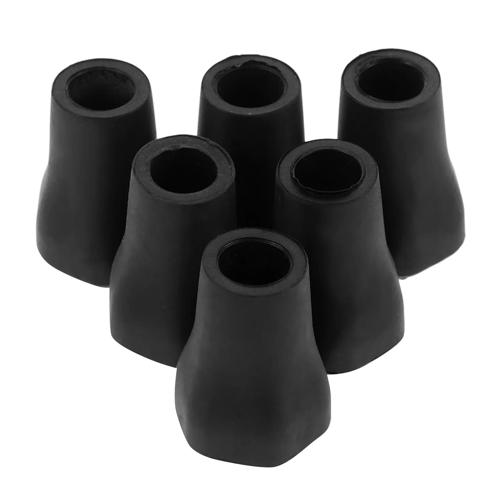 6 Piece Spare Parts for Trekking Sticks, Anti-slip Covers and Lightweight Anti-Socket for Sticks and Slopes