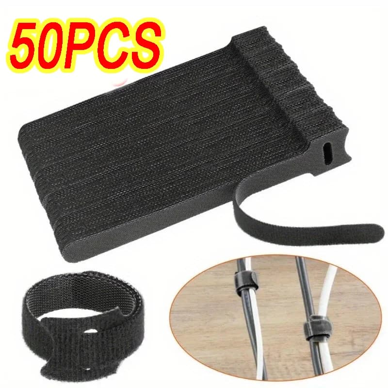 Reusable Velcro ties, adjustable ropes, wire and cable organizer, wire organizer, winding and hook and loop cable management