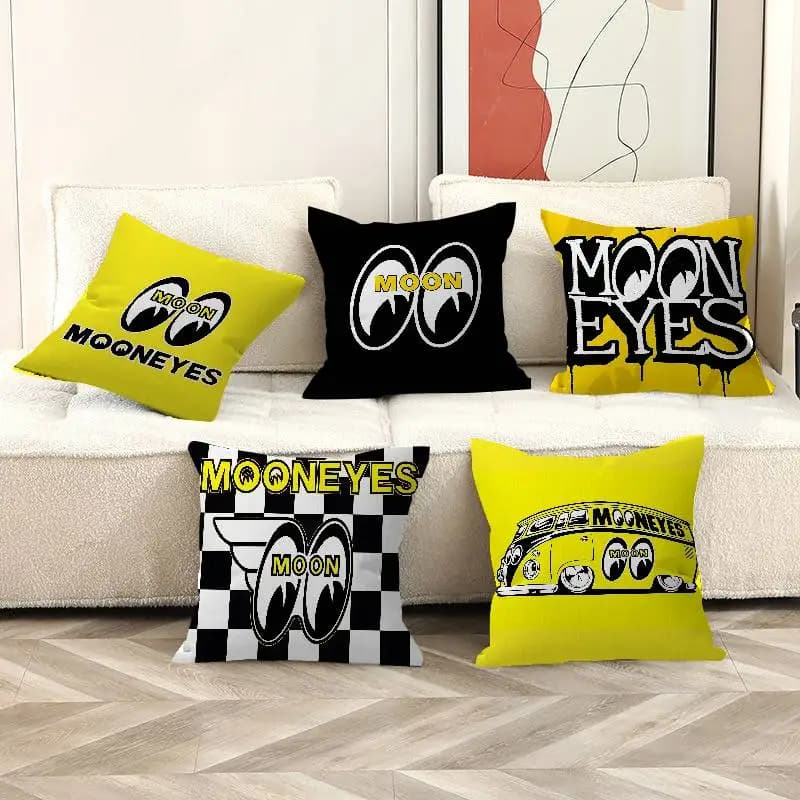 Fodere per cuscini stampate M-Mooneyes, decorazioni per la casa in stile rustico, federe per cuscini decorativi per divano