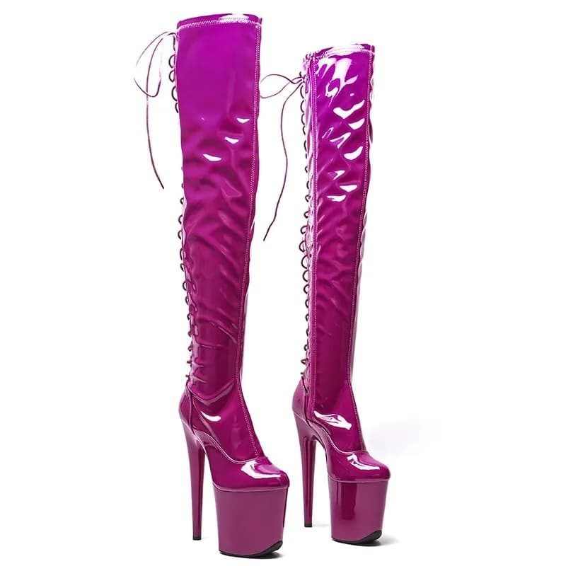 New 20CM/8inches Upper Sexy Exotic Young Trend Fashion Boots High Heel Platform Pole Dance Shoes
