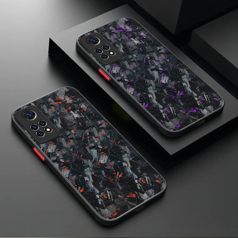 Forged Carbon Fiber Phone Case For Xiaomi Redmi Note 14 13 12 11 Pro Plus 5G 12S 11S 10S 10 9 Redmi 14C 13C 12C 12 4G A3 A3X PC