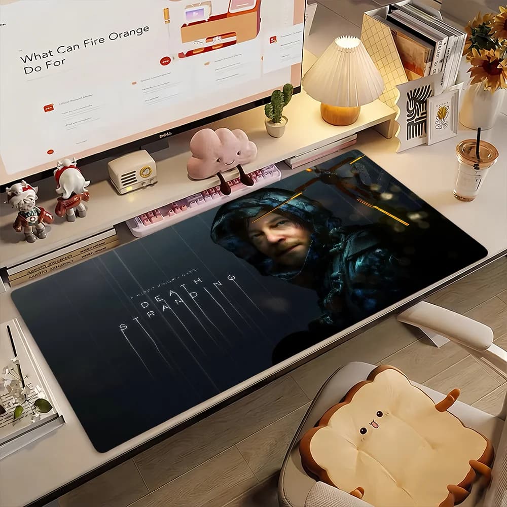 Death S-Stranding Mouse Pad Tappetino per computer in gomma antiscivolo Gamer Balance Decoracion Deskmat Laptop Office Large
