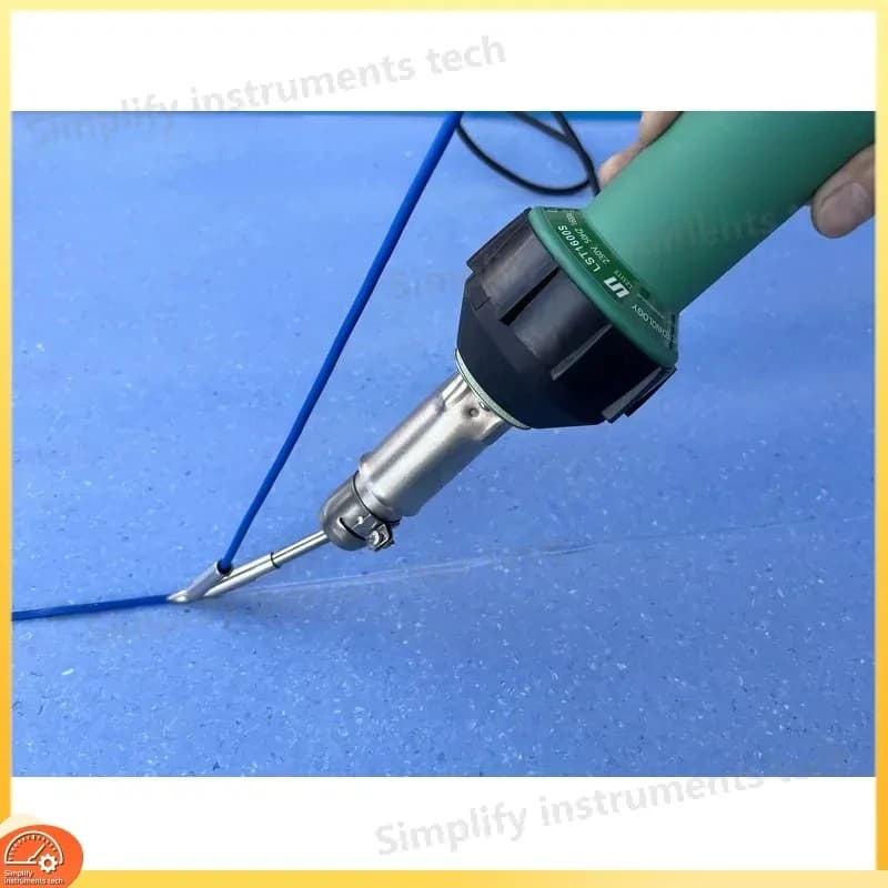 1600W Industrial Hot Air Plastic Welding Gun Adjustable 20-620C Heat Torch with 20-40mm Nozzle for PVC PE PP Repair DIY Tool