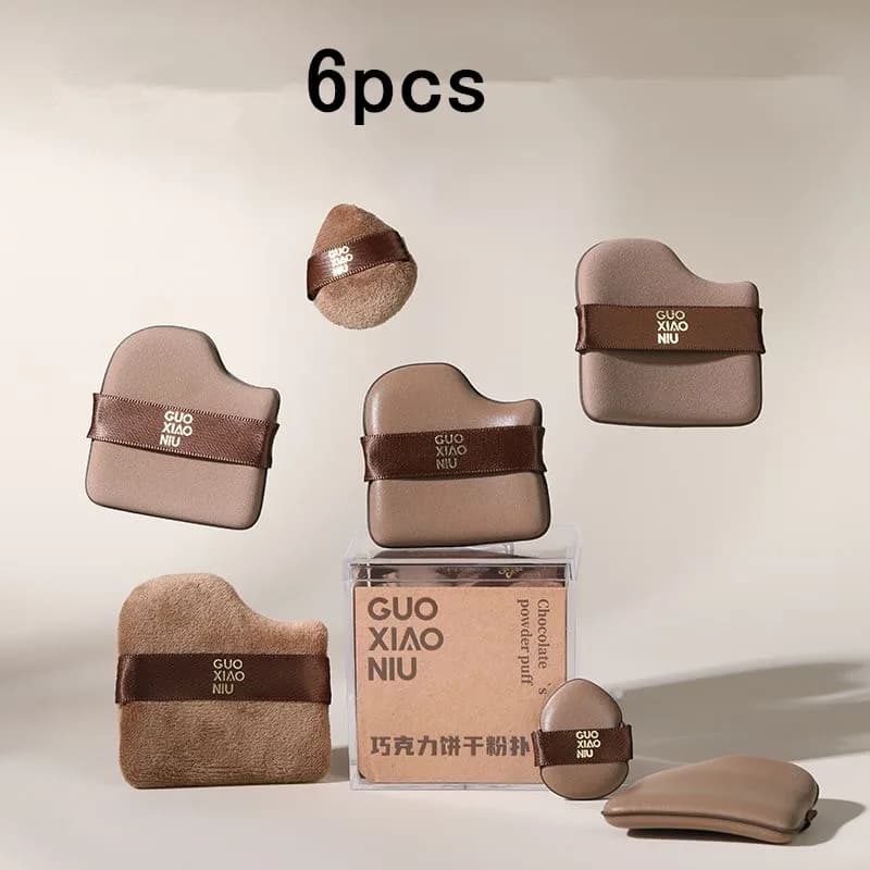 GUOXIAONIU 6PCS Makeup Blender Soft for loose powder BB Cream Applyer for cosmetics Sponge Tool for dry and wet use