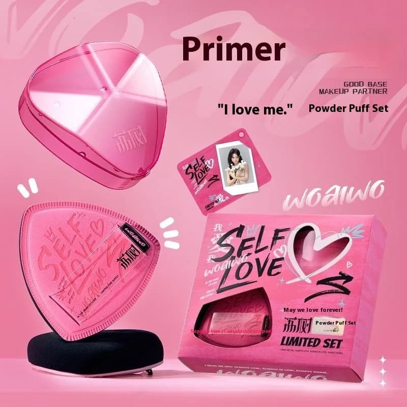 LISHU 2 pz. Spugnette Trucco Blender per Fondotinta e Cipria, Utilizzo a Secco e Bagnato, Spugna Morbida e Spessa, Strumento Applicatore Cosmetico