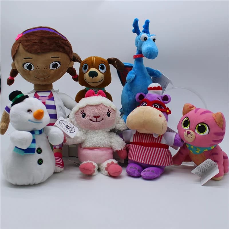 1piece Doc McStuffins Stuffy Hallie Lambie Chilly Toys Lambie Hallie The Blue Dragon Plush Stuffed Animals Toy