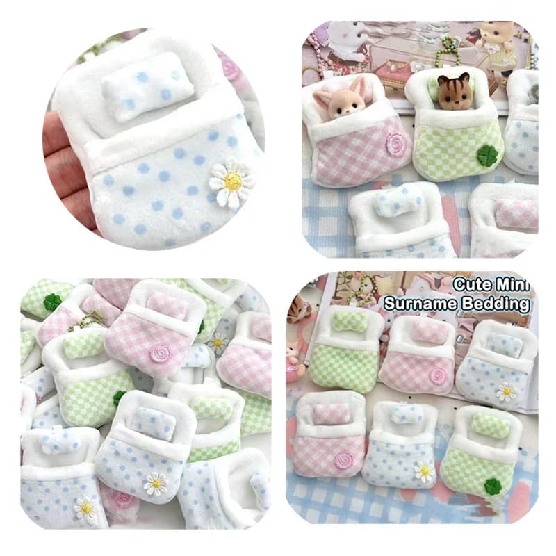 1pc quadrifoglio nuovo simpatico peluche anime animale bambola trapunta mini bambola bambola piccola trapunta sacco a pelo