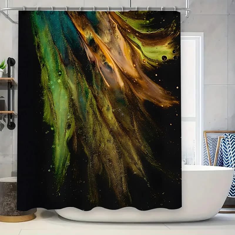 Tenda da doccia con arte astratta per bagno - Design moderno e unico - Impermeabile e resistente per un'aggiornamento domestico alla moda, facile da pulire