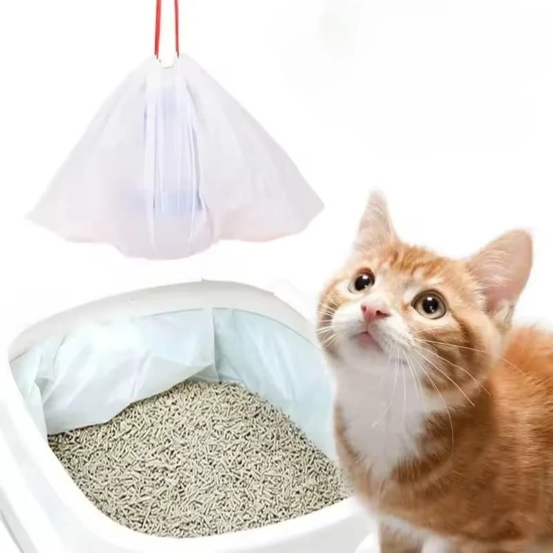 2/4Rolls Disposable Pet Waste Bag Large Capacity Clean Cat Litter Essential Portable Household Cleaning Tools Cat Supplies