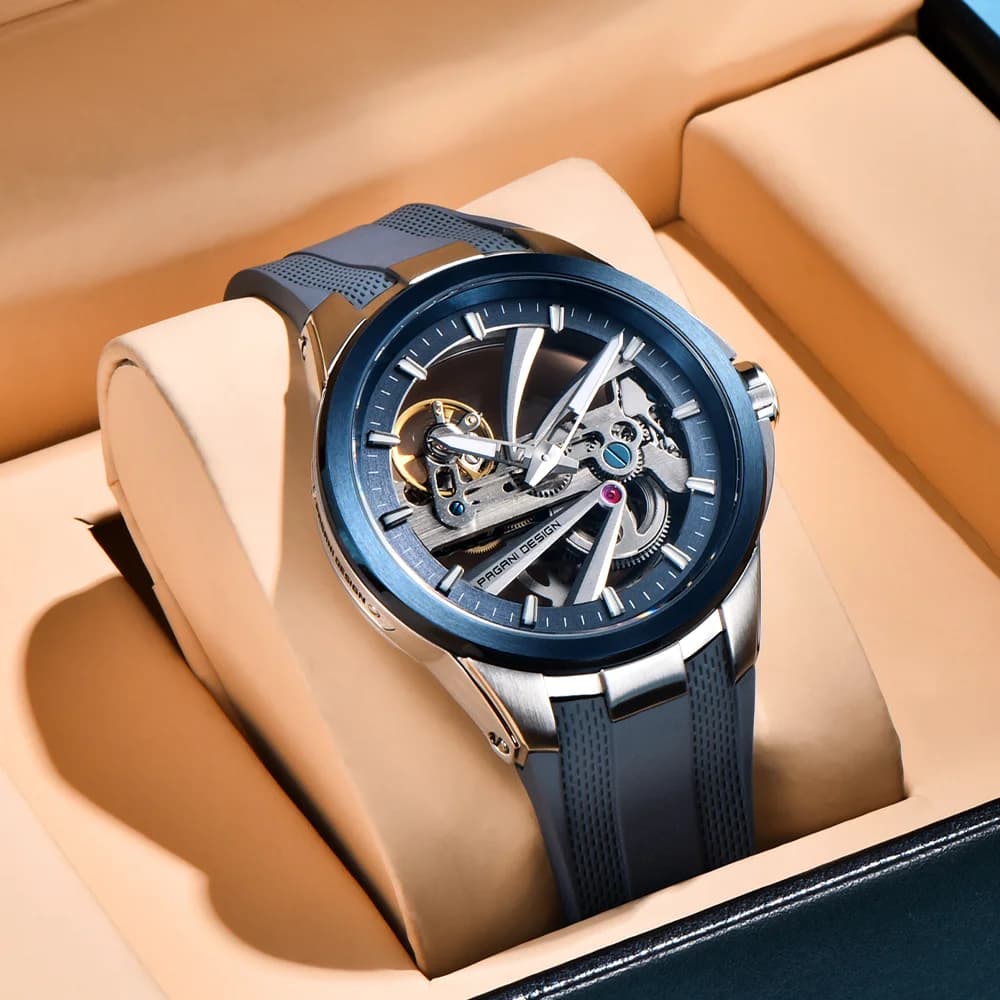 PAGANI DESIGN 2026 42MM Orologio Meccanico da Uomo con Tourbillon Cavo Alien, Vetro Zaffiro, Acciaio Inossidabile, Automatico