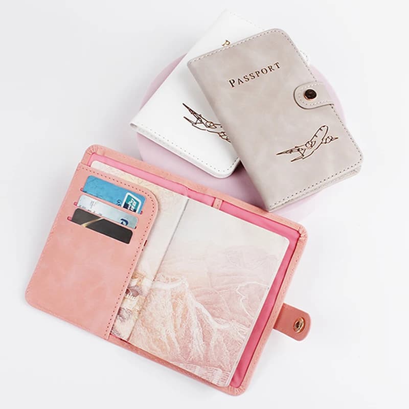 For Women/Men Passport Cover Waterproof Passport Holder Covers Case Travel PU Leather Credit Card Wallet Cute Passport Book