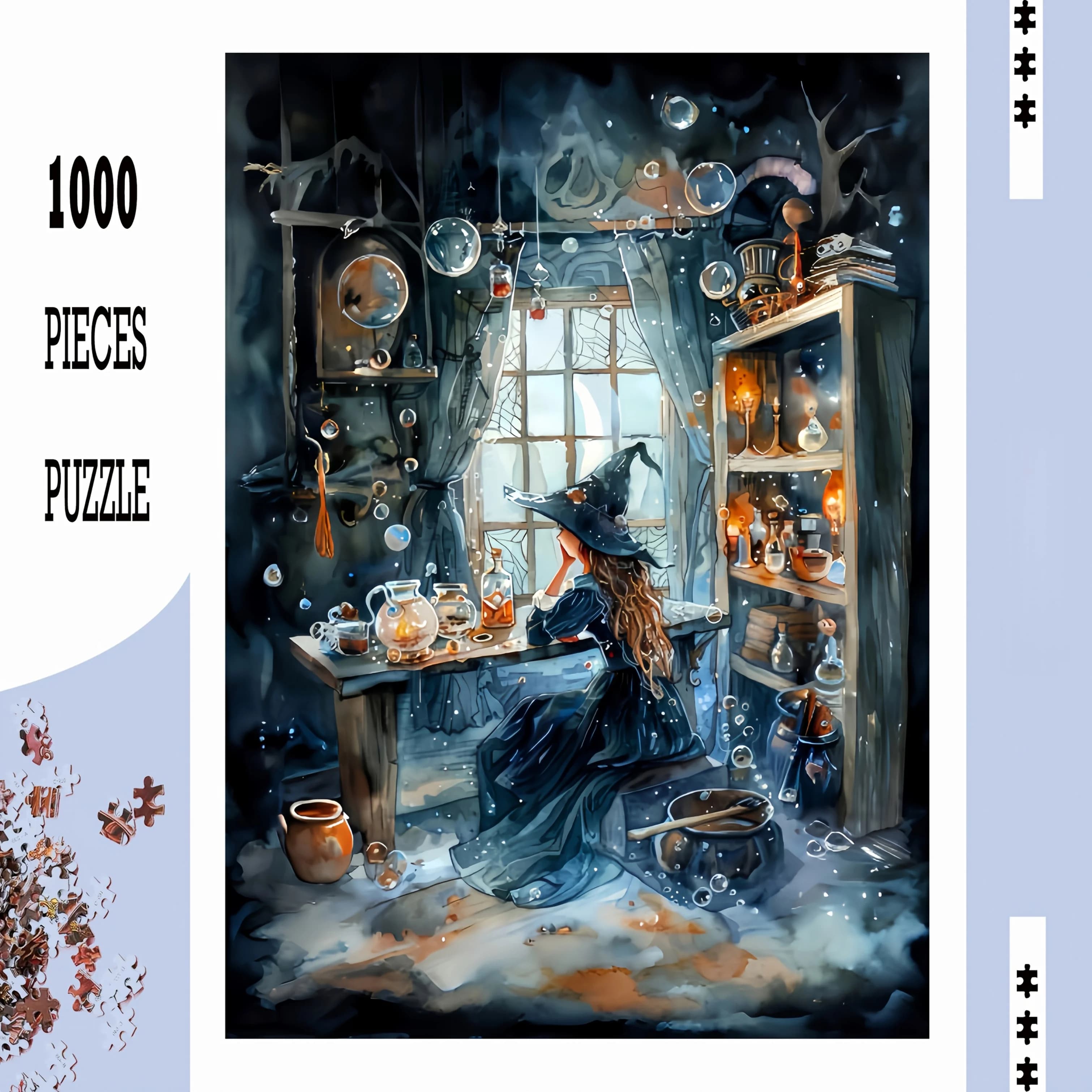 300/500/1000pcs Incantante Strega Puzzle di Legno Puzzle Casa Gioco Room Decor Giochi Per Adulti Divertimento Per La Famiglia Pavimento Giocattolo Educativo per il Capretto