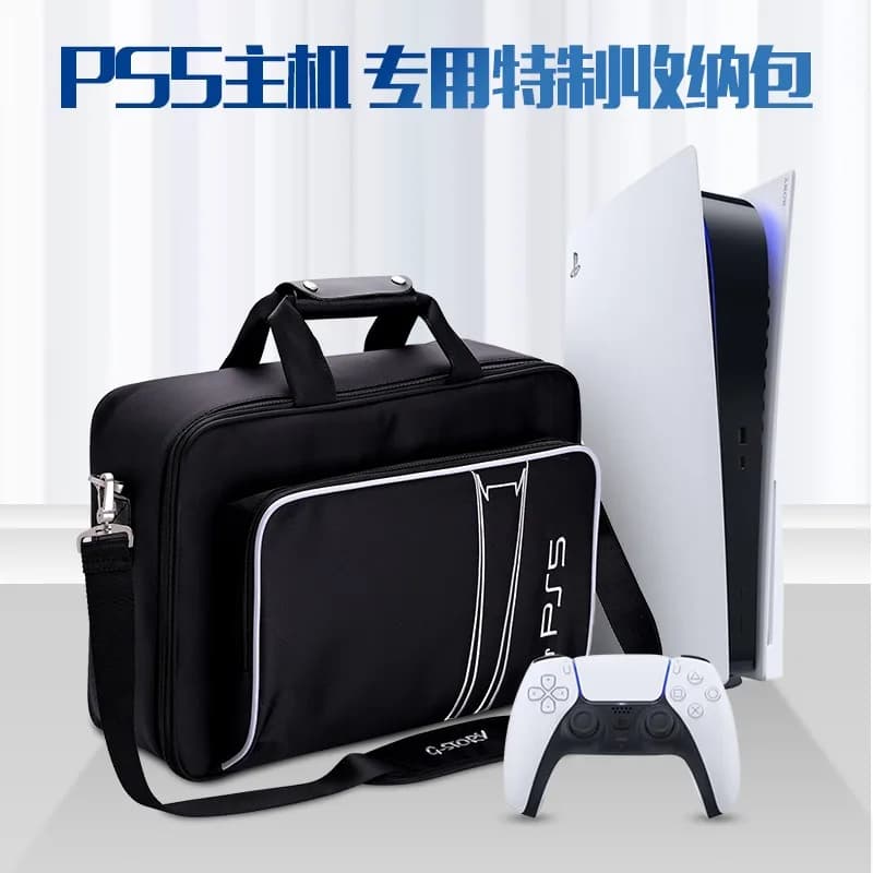 Per PS5 Custodia per Xbox Gioco per computer Maniglia a tracolla Borsa da viaggio per esterni Borsa per console di gioco Accessori per giochi NS Switch Scatola nera