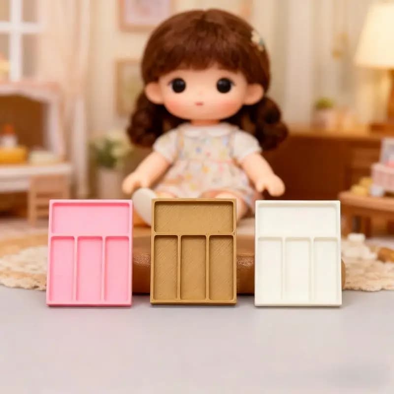 **1 Set Doll House Kitchen Supplies Utensils Accessories 1:12 Dollhouse Mini Knife Fork Spoon Clips Tableware With Storage Box
