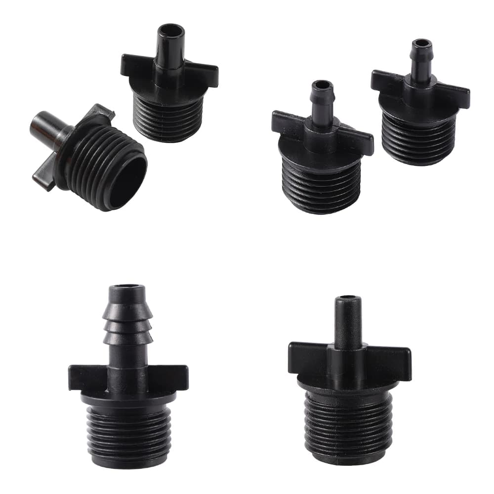 Water pipe fitting 1/2" 1/4 inch 1/4 inch water supply Connector Drop pipe 4/7 mm Garden Water pipe Fast coupling 20 Pcs