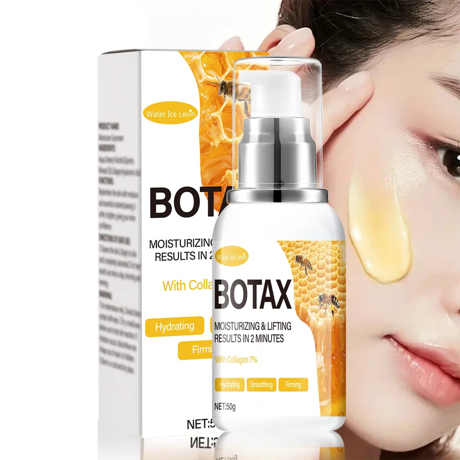 Crema Idratante Botax. 7% Collagene Arnica Veleno d'Api. Risultati in 2 Minuti. Idratante, levigante, rassodante e liftante. 50g.