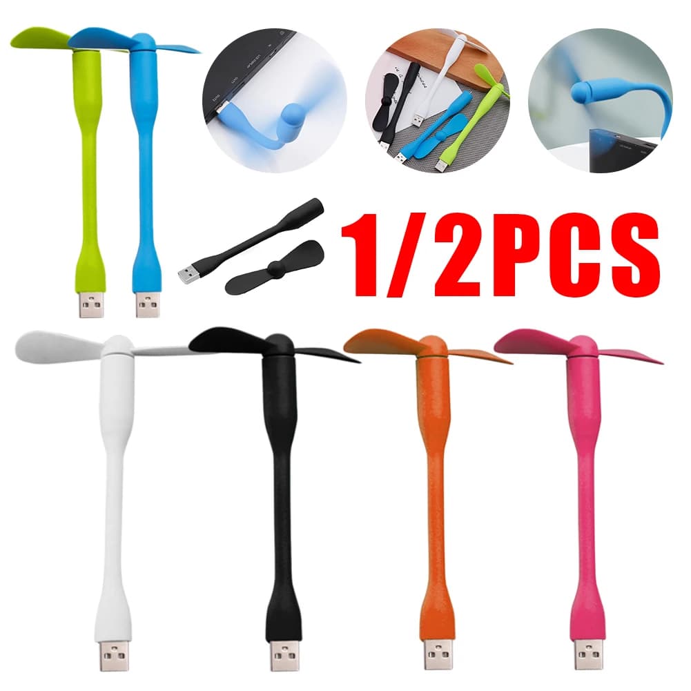 Mini ventola USB portatile flessibile per Power Bank Notebook Computer Summer Travel Cooling Gadget ventole USB per telefoni cellulari