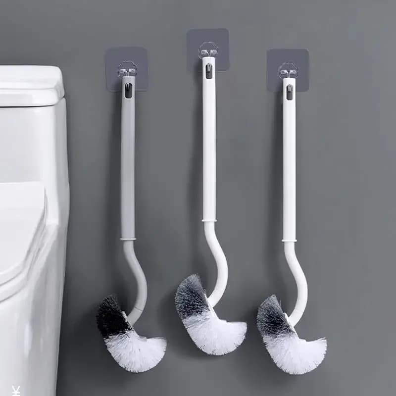Bagno a parete tipo S WC Curva Spazzola Testa piegata Angolo Gap Spazzola Capelli morbidi Articoli per la casa Strumenti per la pulizia Accessori