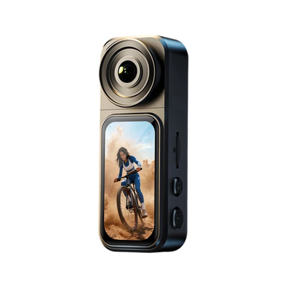 Action camera Famue Quest 1 with rotation stabilization, magnet, mini, 2.7K, Wi-Fi, remote control, dashcam, for motorcycle, cycling, sport.