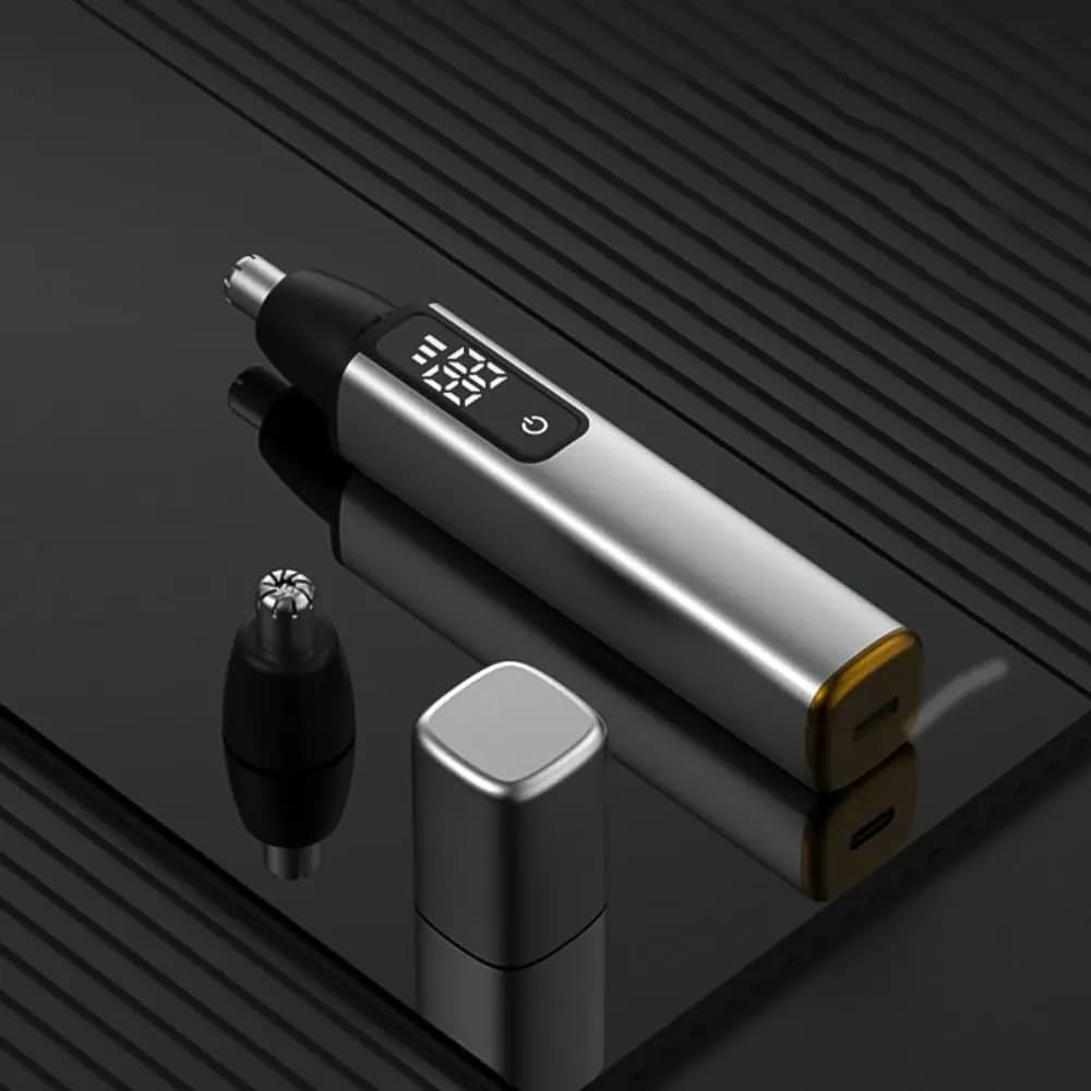 Digital Display Electric Nose Hair Trimmer Fast Charging Waterproof Nose Hair Scissor High Speed Motor Eyebrows beard grooming