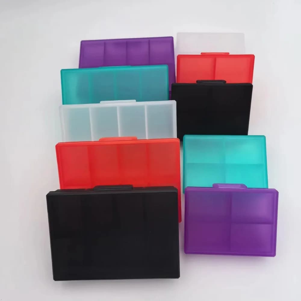 New Hot Small Portable Travel Pill Organizer Storage Medicine Container 4/8 Grids Box Case for Vitamins Supplements Fish Oils
