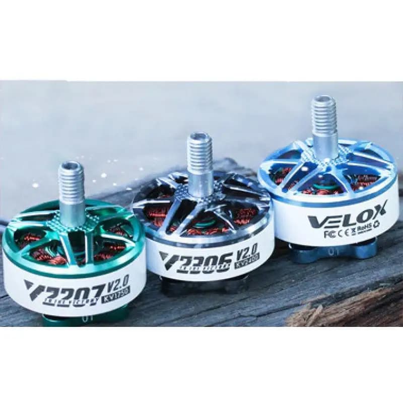 4 pz T-motore Velox V2.0 V2207 V2306 1750kv/1950kv/2550kv V2306 1950kv/2400kv 5 ~ 6s 4-6s 3-4s Motore Per Fpv Racing Drone