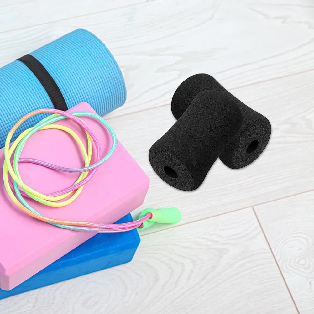 10 Pezzi Ricambi per Palestra: Cuscinetti in Schiuma, Coperture Morbide in Spugna, Manicotti per Rulli Addominali per Attrezzature Fitness e Accessori per l'Esercizio Fisico