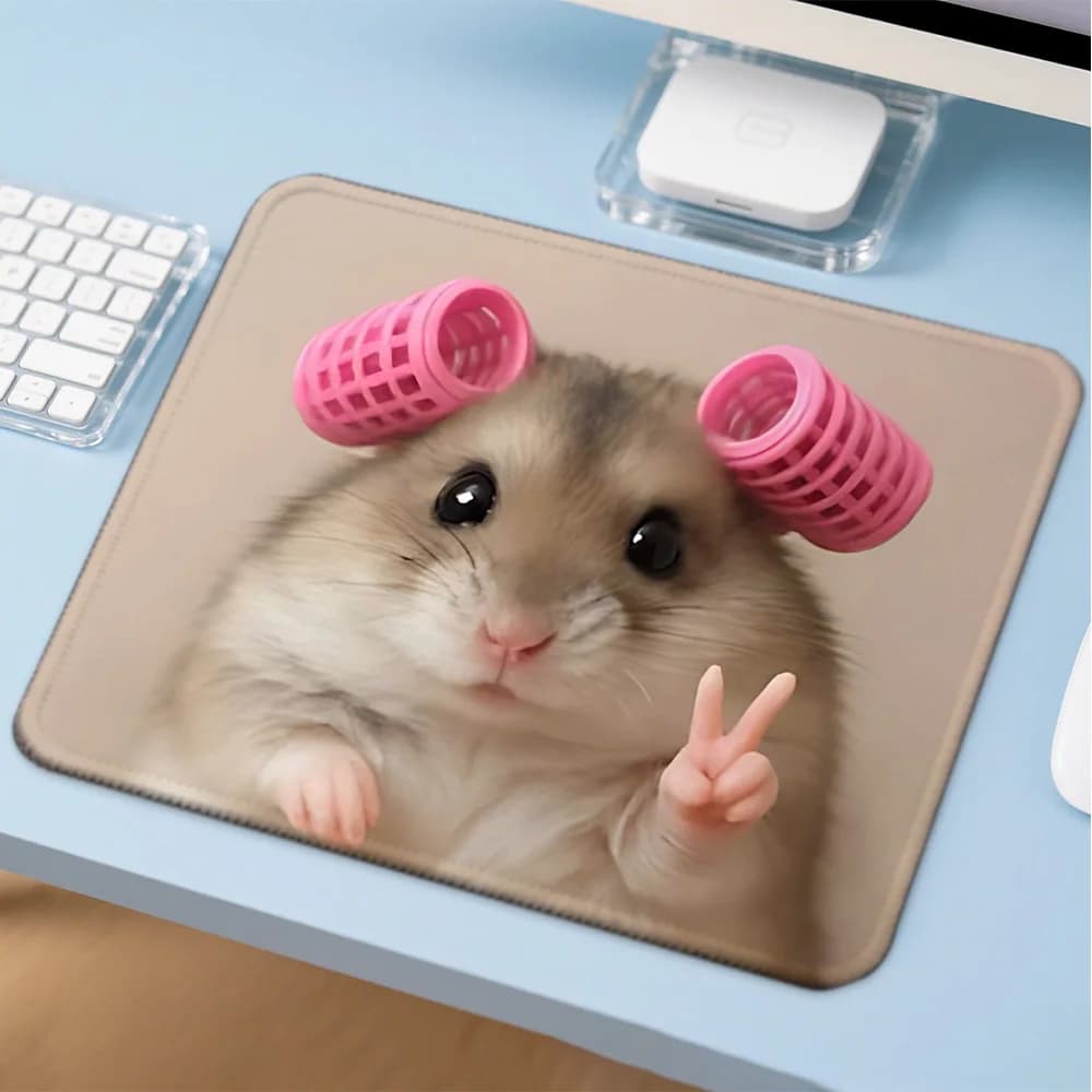 Tappetino per mouse Kawaii divertente con gatto, accessori da scrivania per PC, tappetino per mouse da gaming, tappetini per giochi aziendali, tappetino per mouse anime, decorazione da tavolo