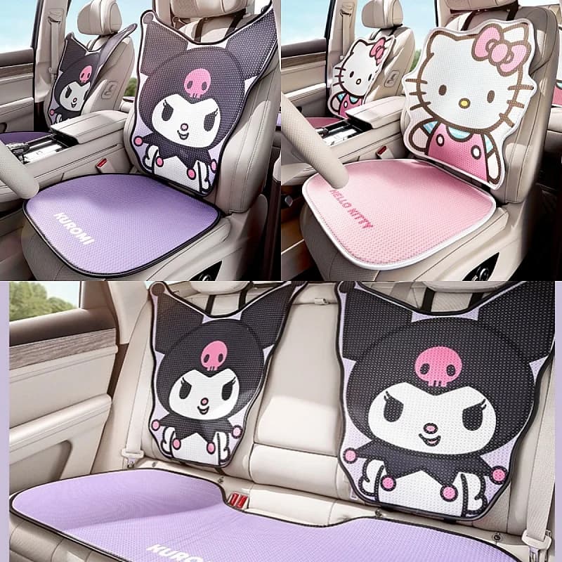 Sanrio Kuromi Hello Kitty Car Seat Bearing Neck Bearing Four Seasons Breathable Bearing Car Accessories