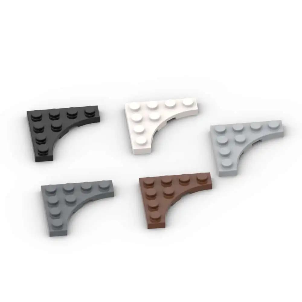 MOC 10PCS 35044 4x4 Piastra Building Blocks Kit Con 3x3 Ritaglio Curvo Mattoni Assemblare Idea FAI DA TE Giocattoli Per Bambini Di Compleanno regali per bambini