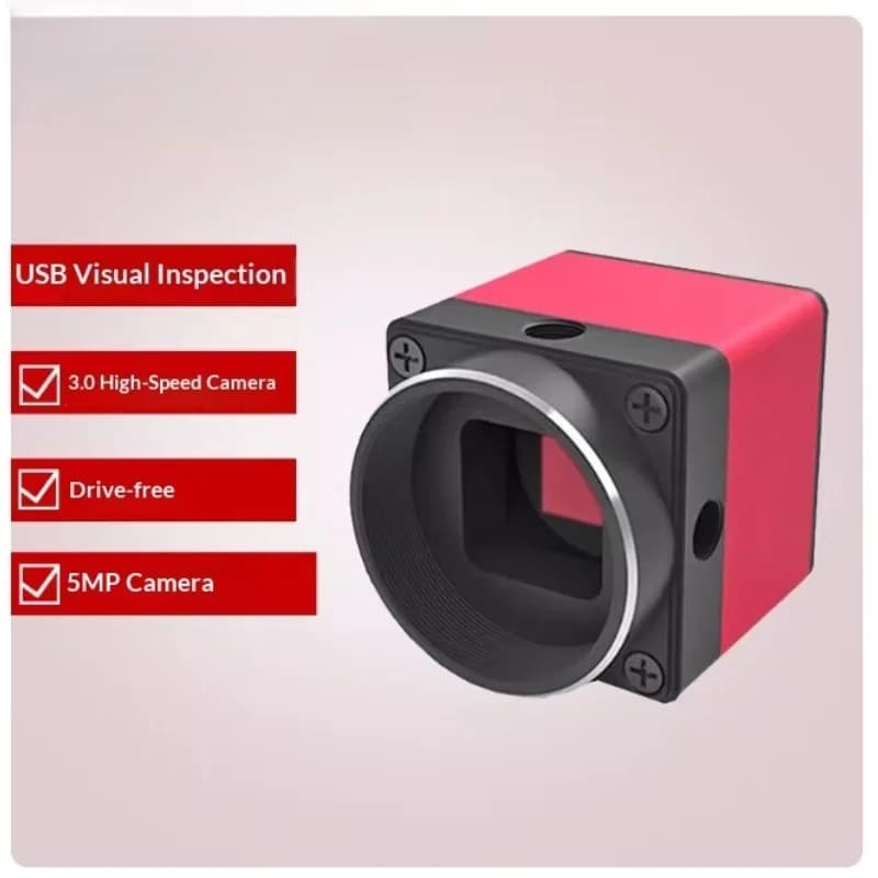 Telecamera Microscopio Industriale HD 5MP USB3.0 con Software di Misurazione per Ispezione Visiva