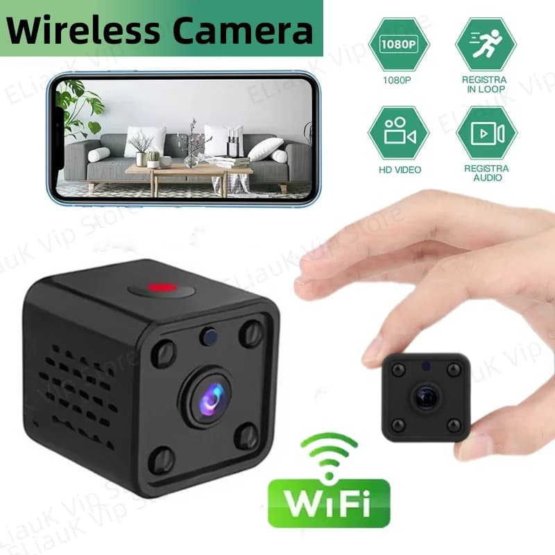 Telecamera intelligente WiFi Telecamera wireless 4K HD Visione notturna Rilevazione movimento Monitoraggio remoto mobile Telecamera di rete di sicurezza domestica per bambini