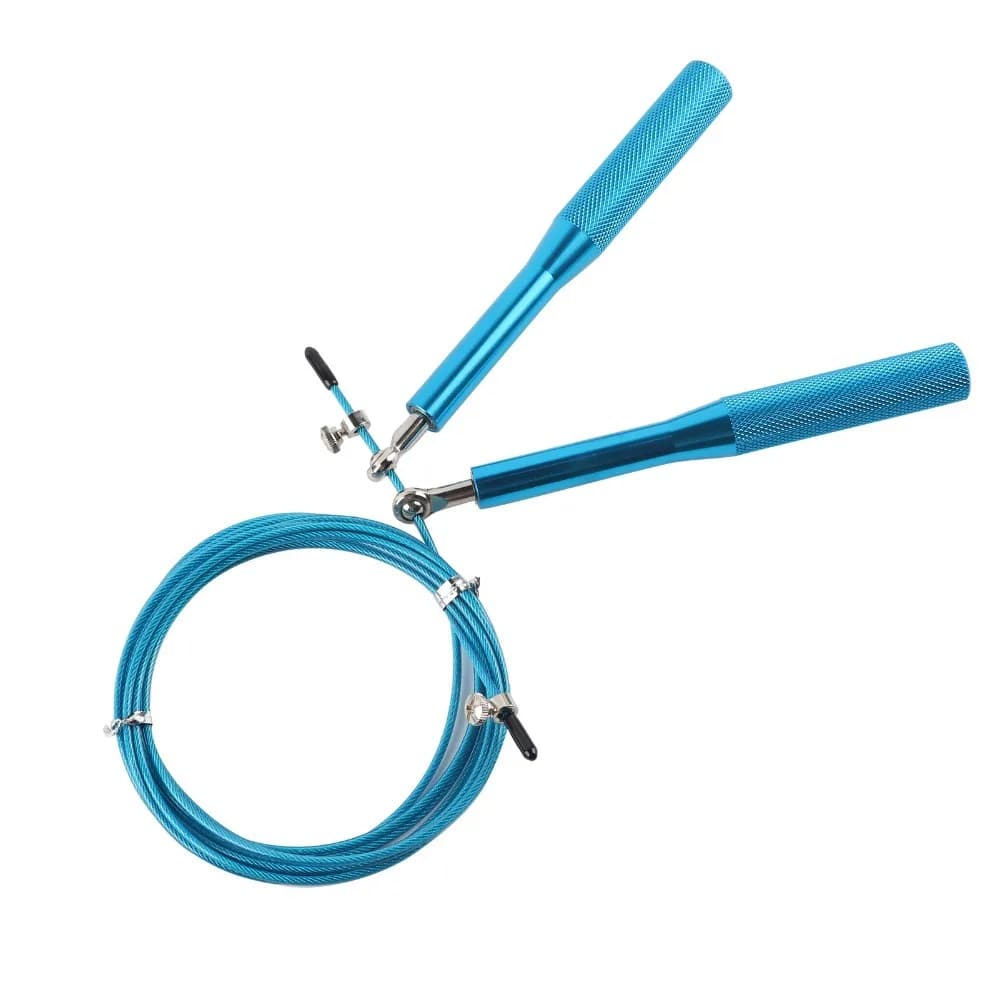 Jumping Racing in Aluminium Alloy with Steel Wire, Anti-slip Grip, 360 Degree Rotation, Adjustable Training Cord