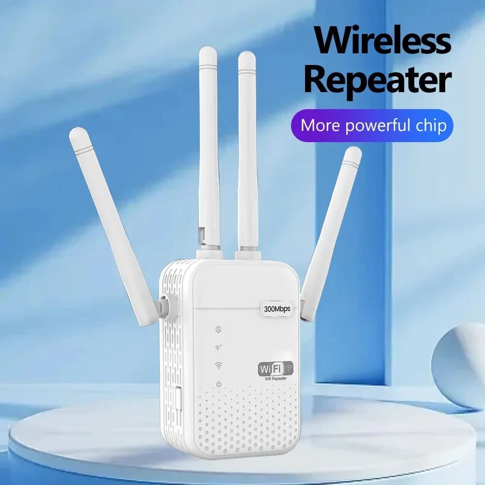 Ripetitore WiFi wireless 300Mbps Router di segnale 2.4G 802.11N Amplificatore extender WiFi wireless a lungo raggio Ripetitore WIFI