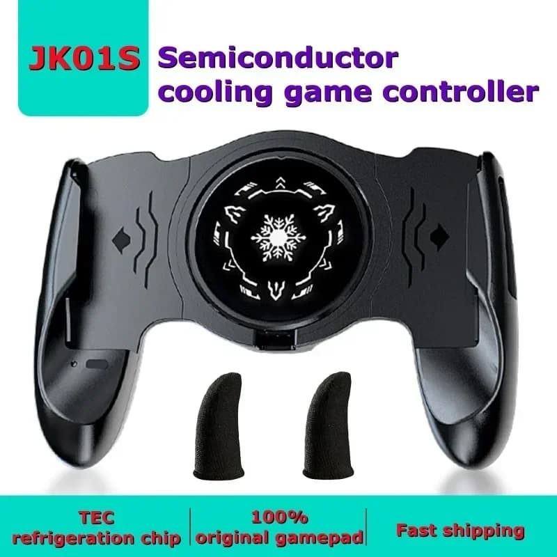 NUOVO controller joystick per gamepad telescopico per telefono cellulare JK01S con radiatore di refrigerazione di raffreddamento a semiconduttore per iPhone Android