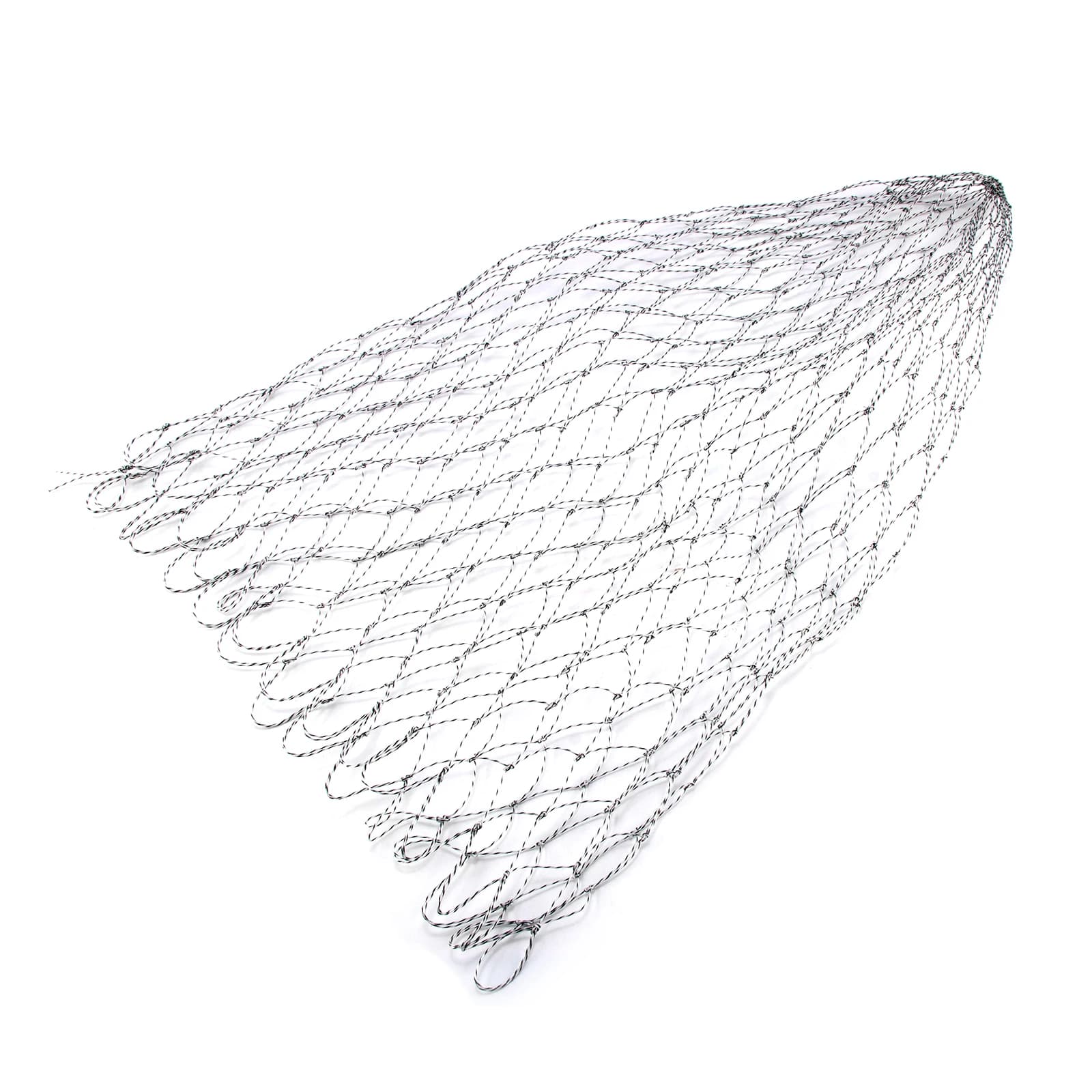Rete di ricambio per pesca Guadino da pesca con foro piccolo/grande Maglia diametro 35/40/45/50/60/70 cm Rete pieghevole per pesci con foro pieghevole