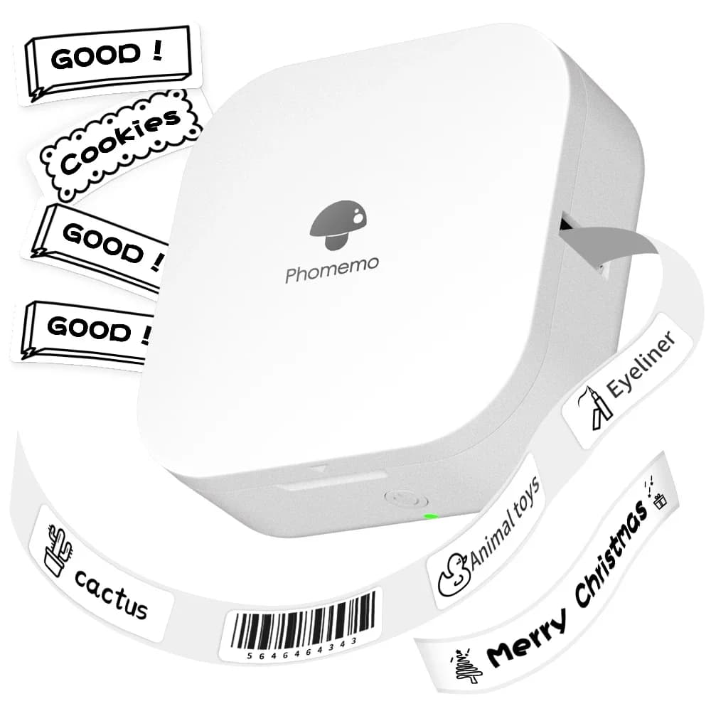 Label Printer Zodzi Q30 Mini Pocket Printer Thermal Labeling Wireless Wall decal Pocket portable printer Various paper labels