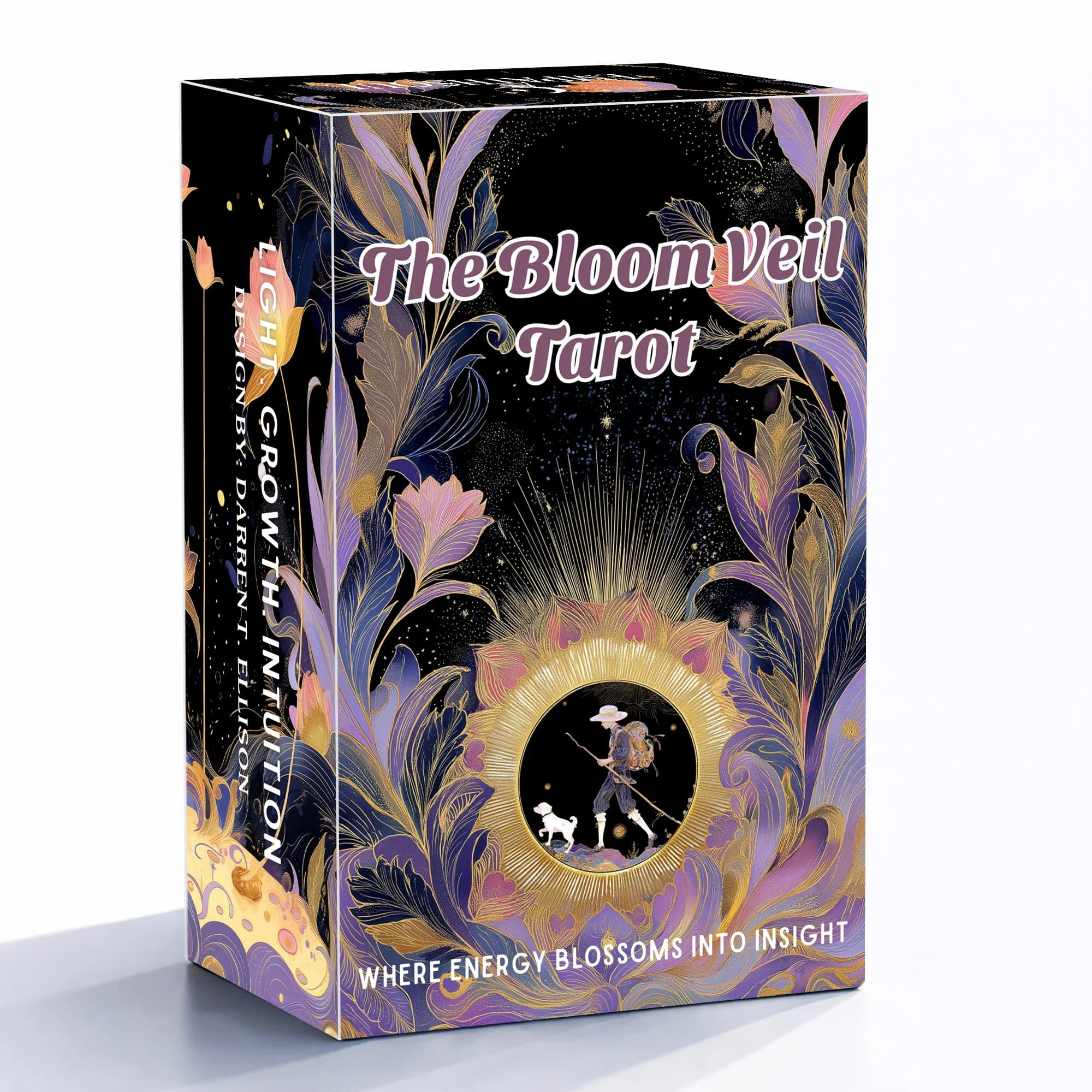 The Bloom Veil Tarot, 78 Cards with Guidebook, Dreamy Flower Design, Daily Guidance, Tarot Cards for Beginners, Card Games, 14+