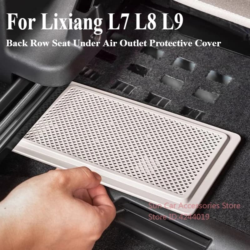 For Ideal Lixiang L7 L8 L9 Back Row Seat Under Air Outlet Protective Cover Dust Proof Net Car Interior Modification Accessories