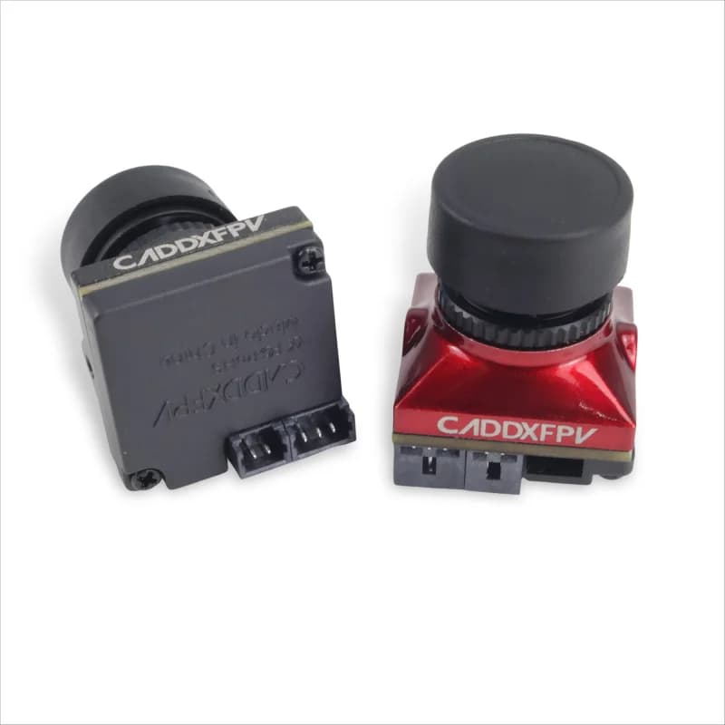 Imported 1PCSCADDXFPV Flathead Brother 2nd Gen Black/Red Camera-1200TVL HD Blacklight Night 165°Ultra-Wide FOV for RC FPV Drones