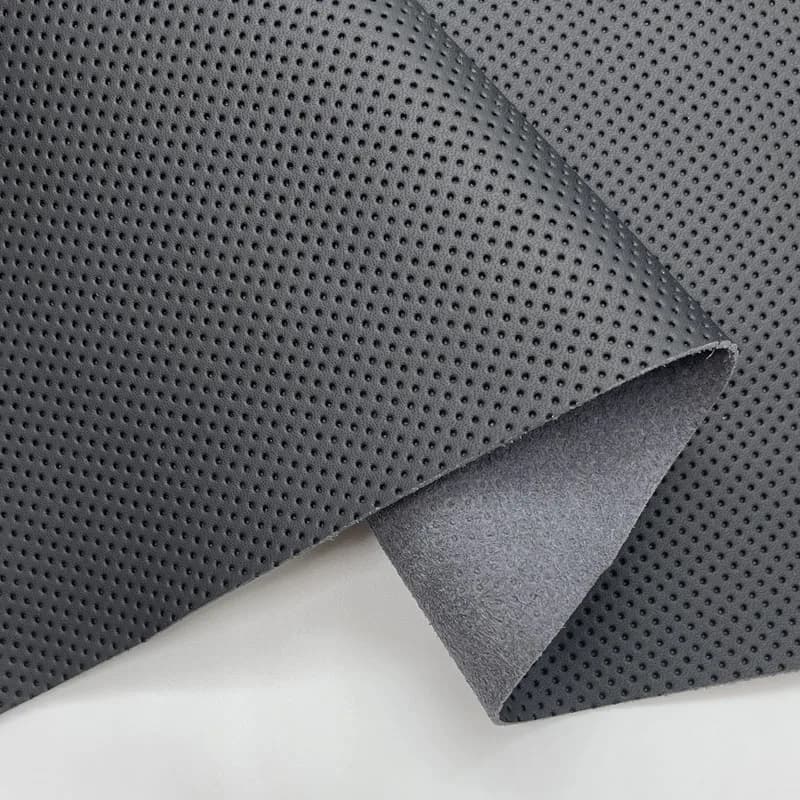Materials in synthetic microfiber semi punching machine with thickness 1.4 mm per car