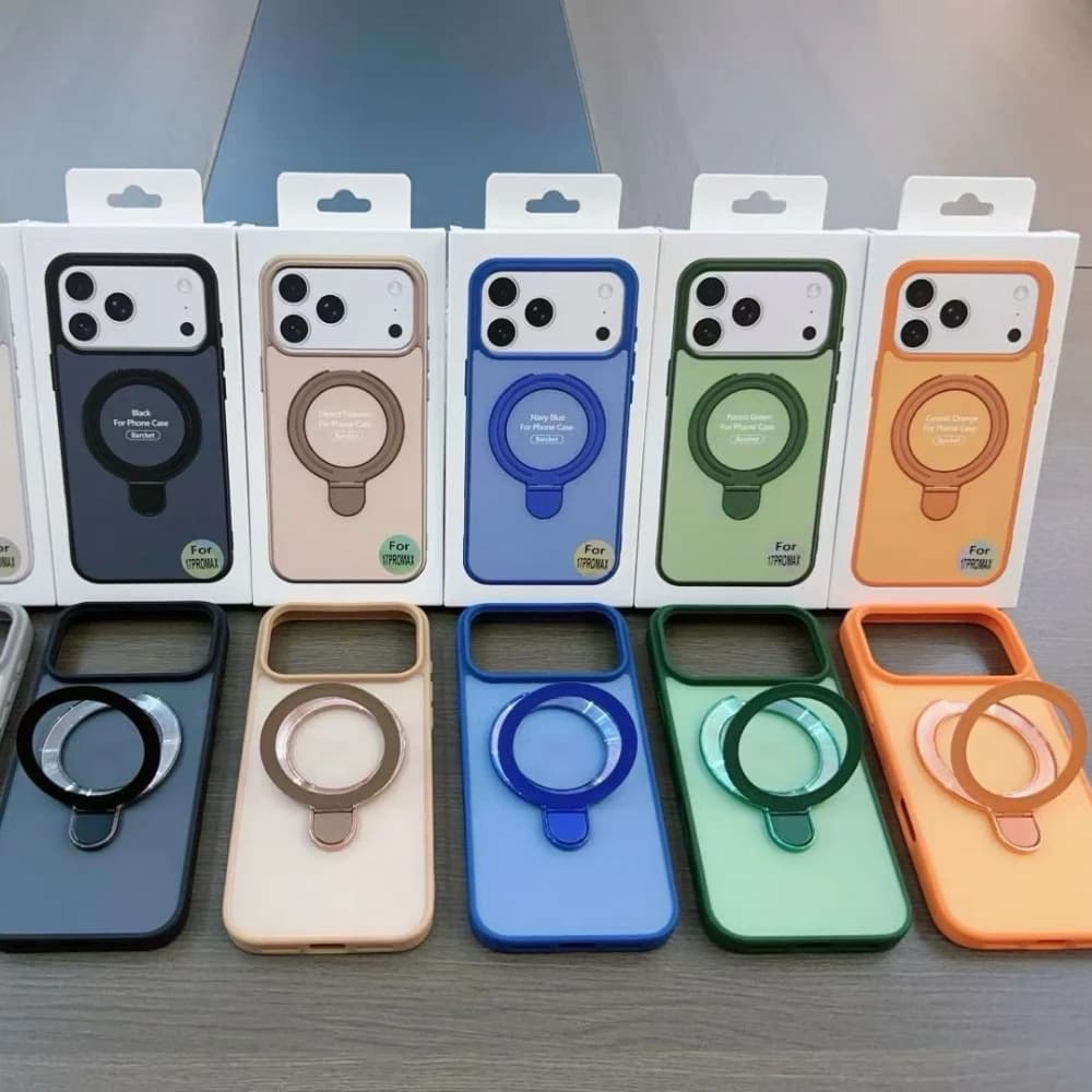 Official Original Simple Casual Magnetic Acrylic Case for IPhone 17 Pro 17 16 15 14 Pro Max for Magsafe Bracket Shockproof Cover