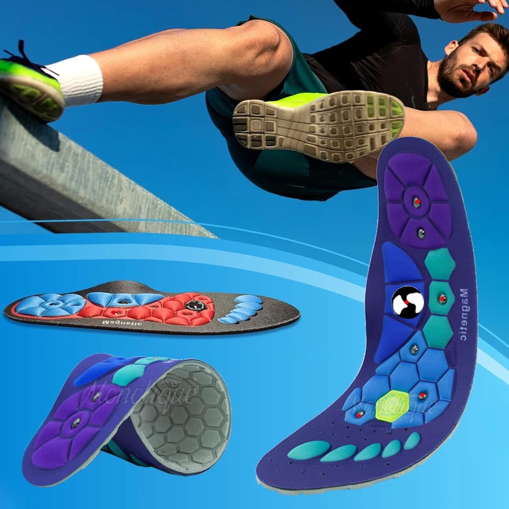 Medical Magnetic Therapy Sports Solettes Foot Massage Weight Loss Slimming Digitopiede for Anti-fatigue Typing Healthcare Shoe Reliefs