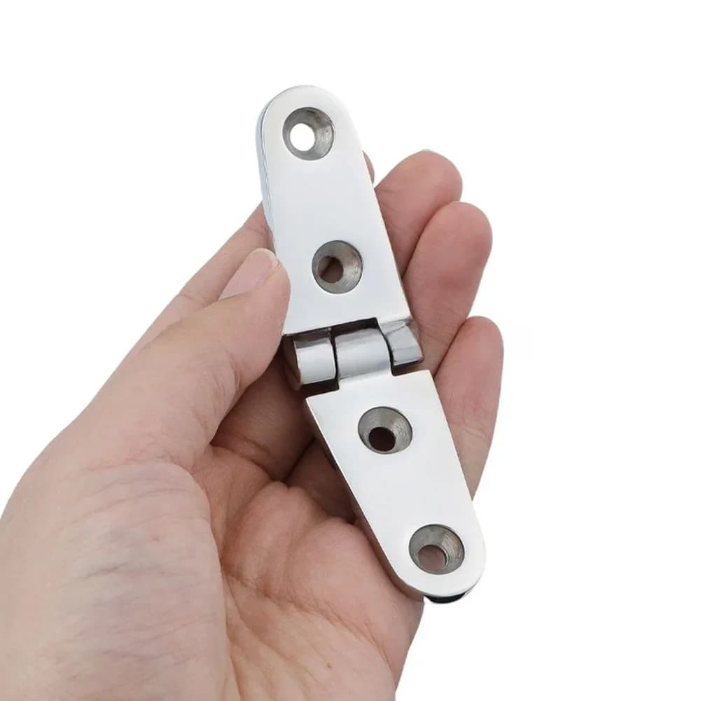 Yacht Hardware Hinge Made of 316 Stainless Steel Symmetrical Configuration Mirror Polished for Marine Applications