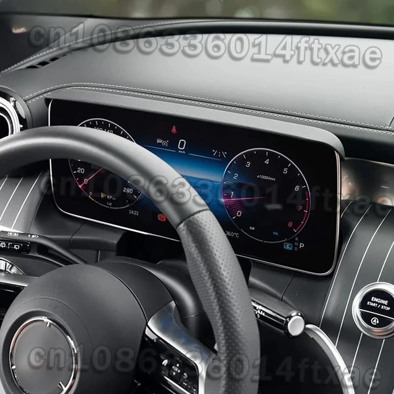 Parasole per schermo di navigazione del cruscotto dell'auto, accessori interni per Mercedes Benz Classe C GLC E W206 X254 W214