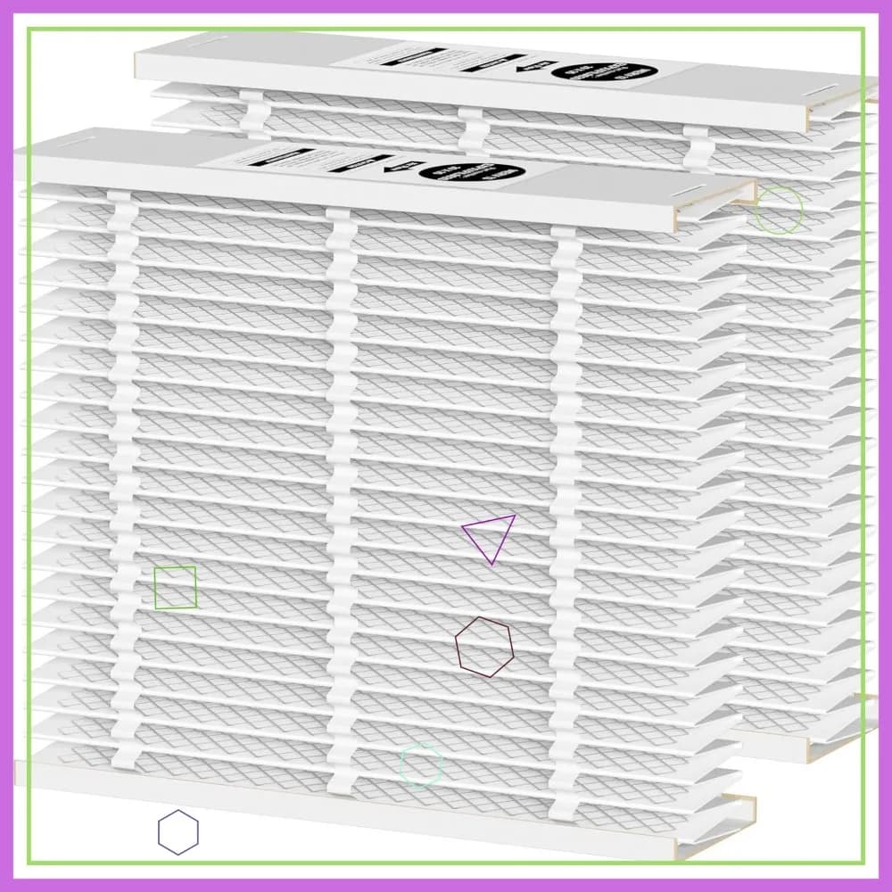 Filtro per Fornace e Condizionatore 20x25x5 MERV 13, Confezione da 2, per Sistemi HVAC