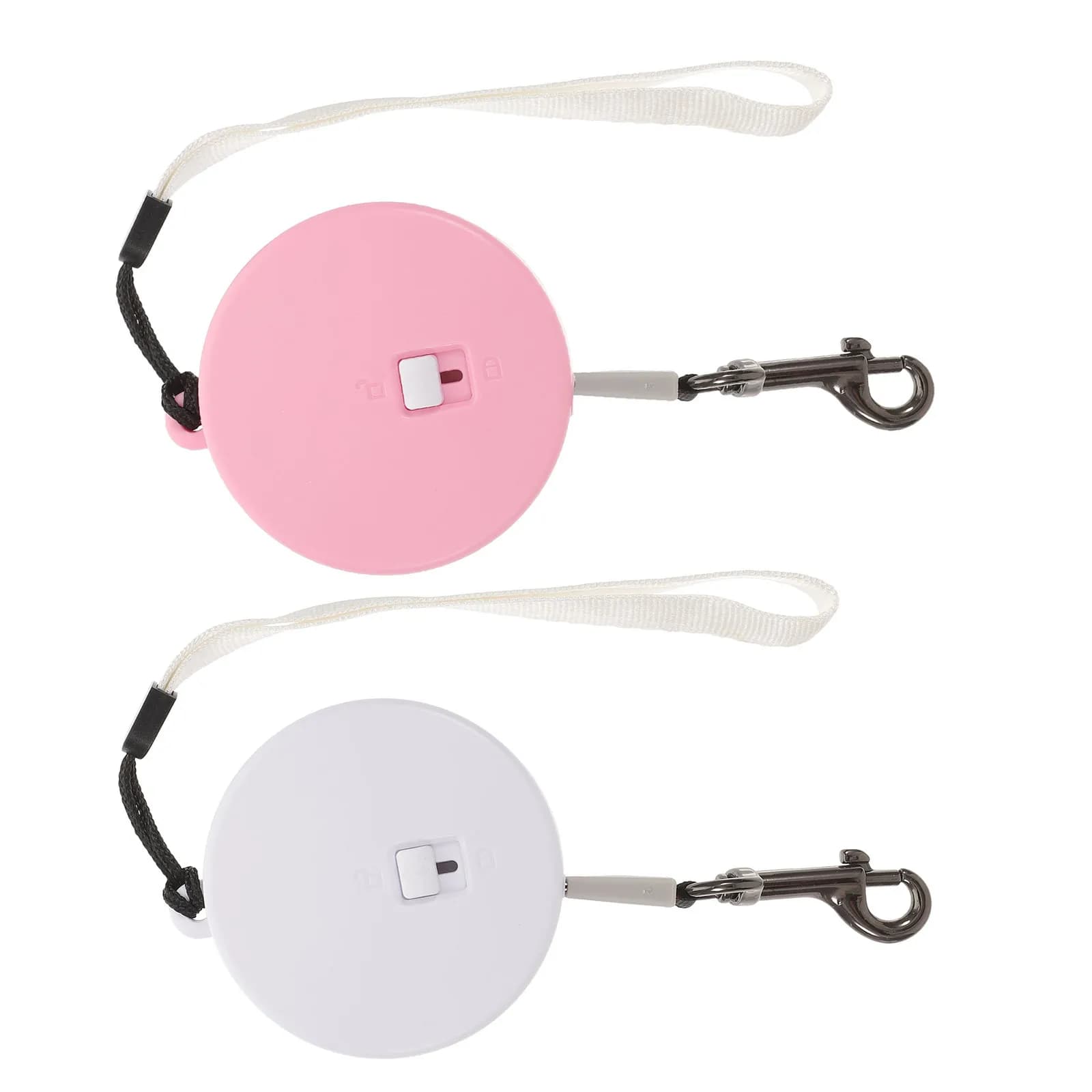 2Pcs Automatic Retractable Dog Leash Portable Adjustable Pet Rope Leash Wrist Strap Small Dogs Cats Rabbits Walking Training