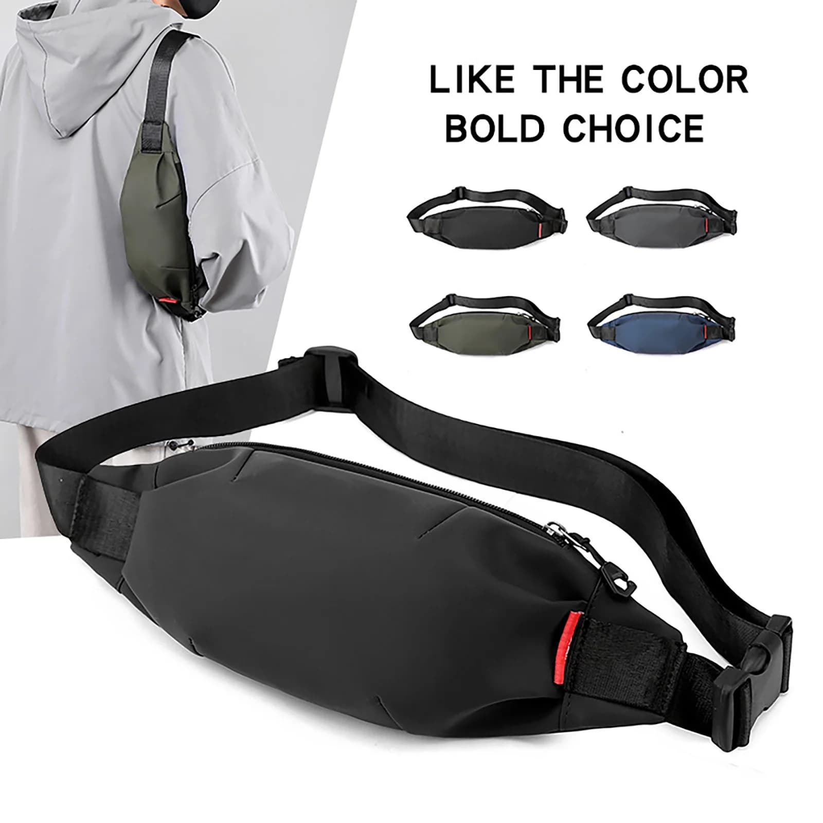 Mini Waist Leisure Travel Bag Men's Trendy Shoulder Crossbody Bag Fashionable Mobile Phone Lightweight Backpack