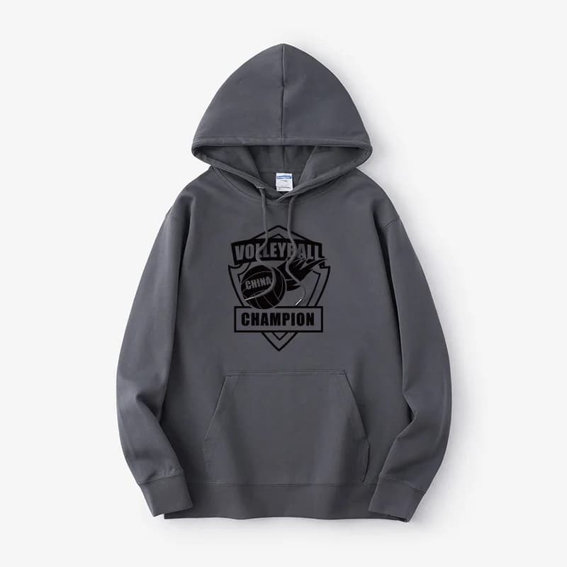 Women's 206 commemorative hoodie for volleyball, cotton, long sleeves, wide fit, printed, streetwear style