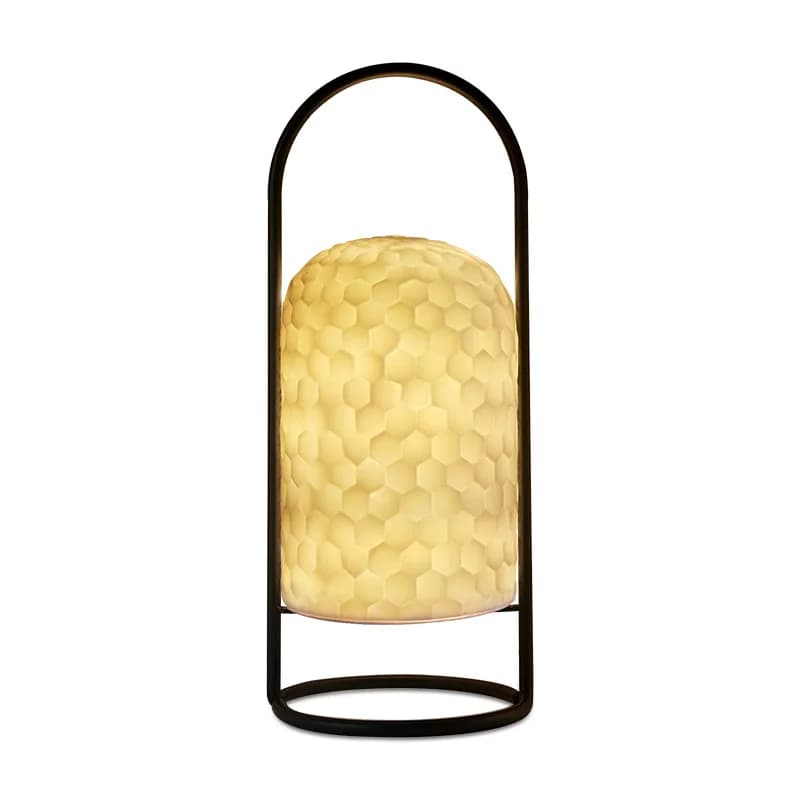 Lampada d'atmosfera in ceramica con ricarica USB, luce d'ambiente per camera da letto, ingresso, scrivania, regalo aziendale, lanterna portatile di nicchia.